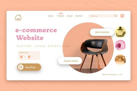 E-commerce website project preview